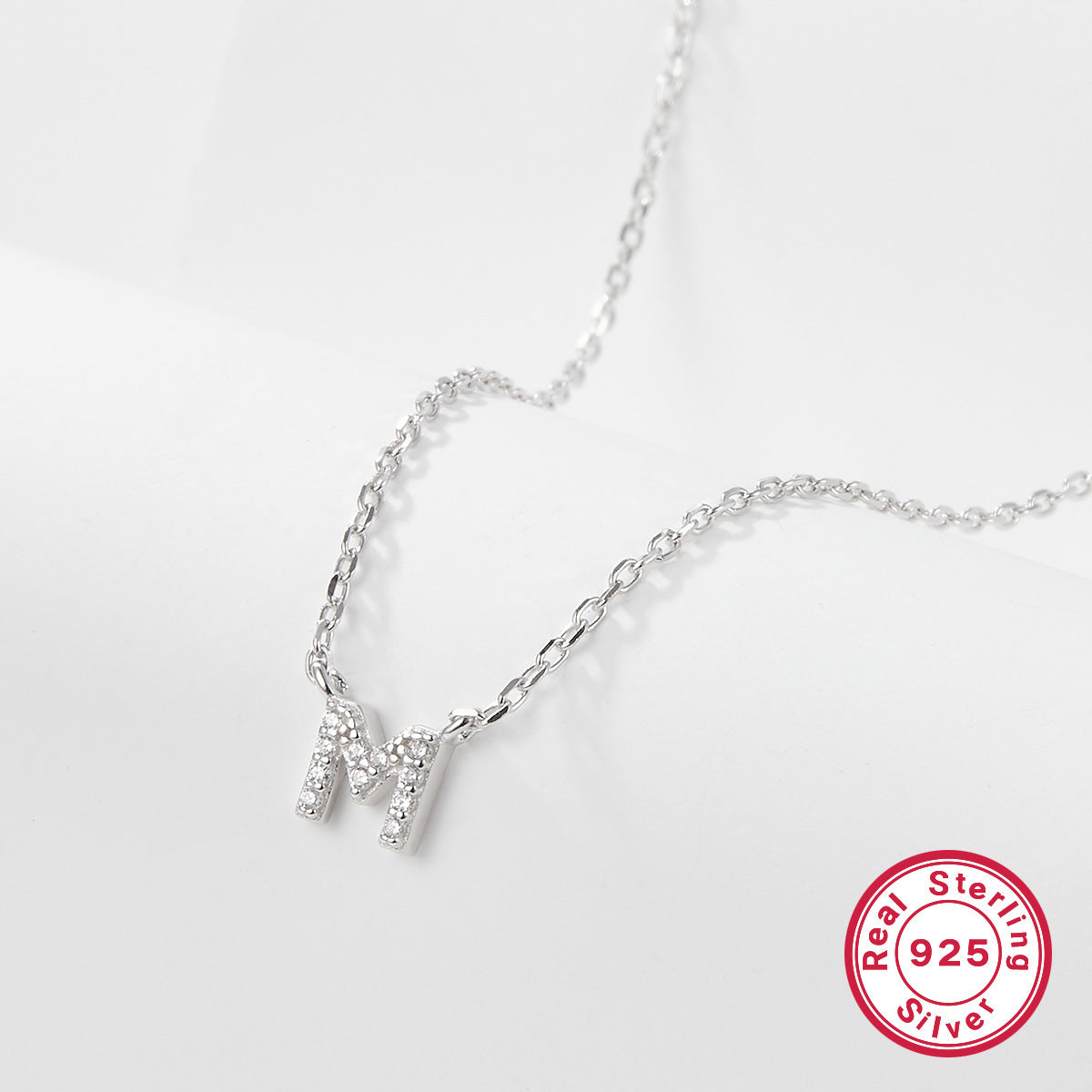 Sterling Silver Letter Necklace