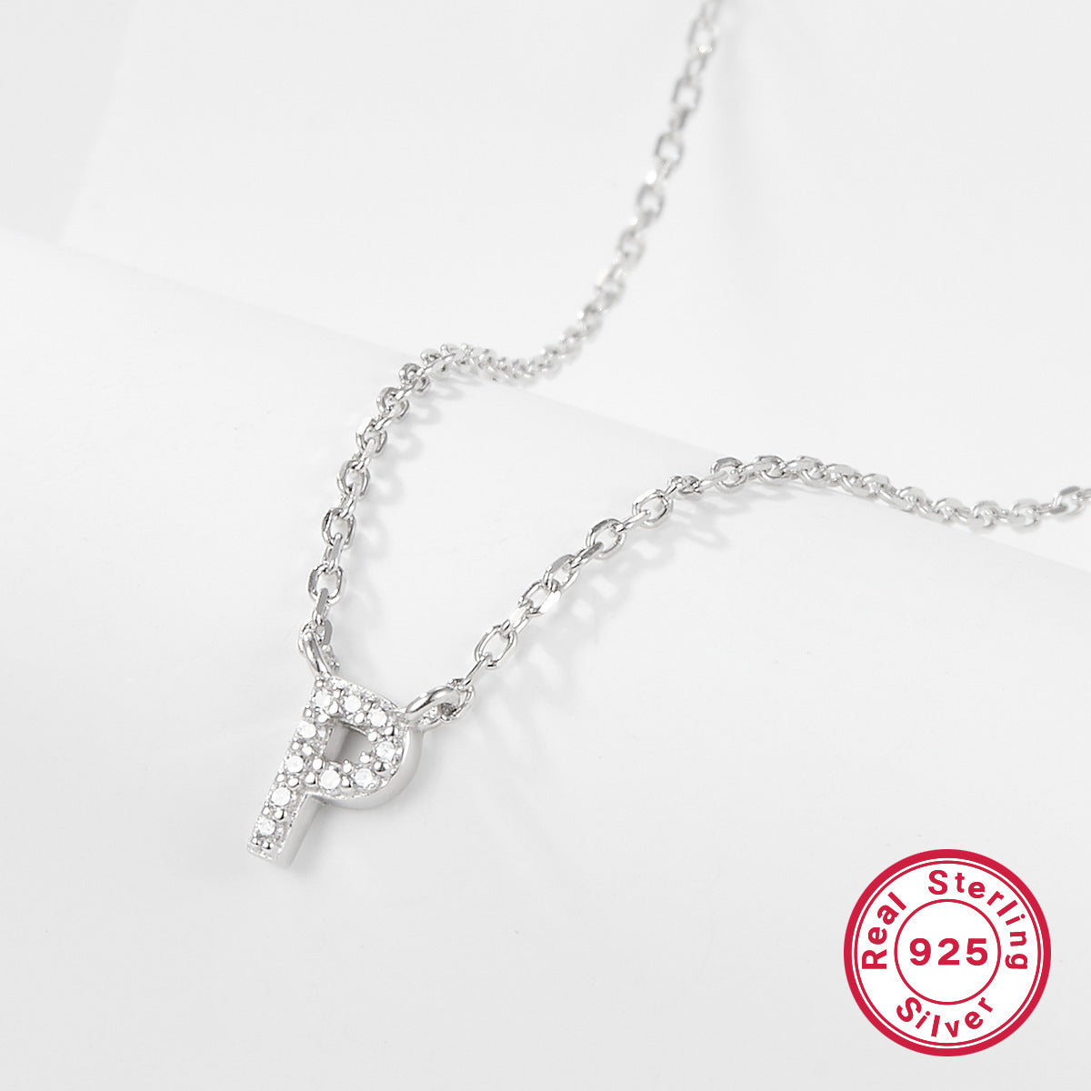 Sterling Silver Letter Necklace