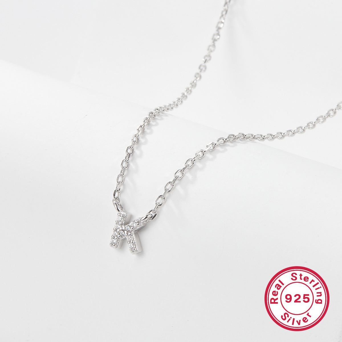 Sterling Silver Letter Necklace