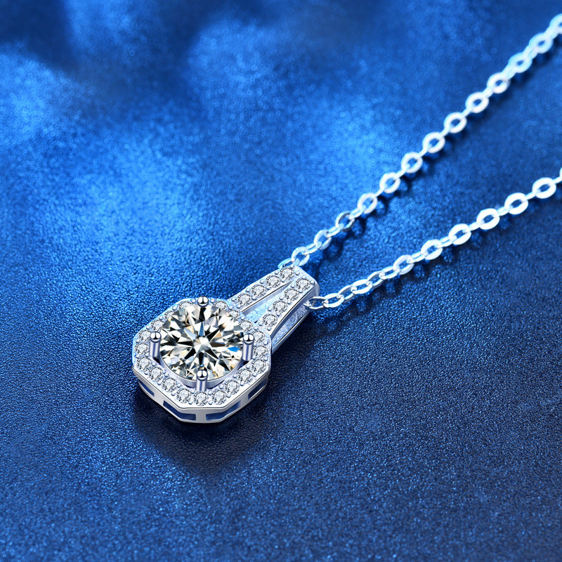 Sterling Silver Moissanite Necklace