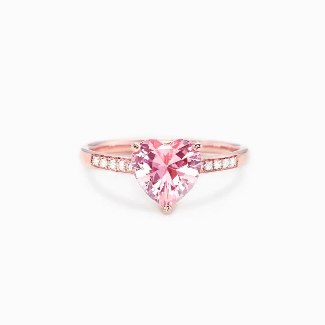 Peach Heart Ring