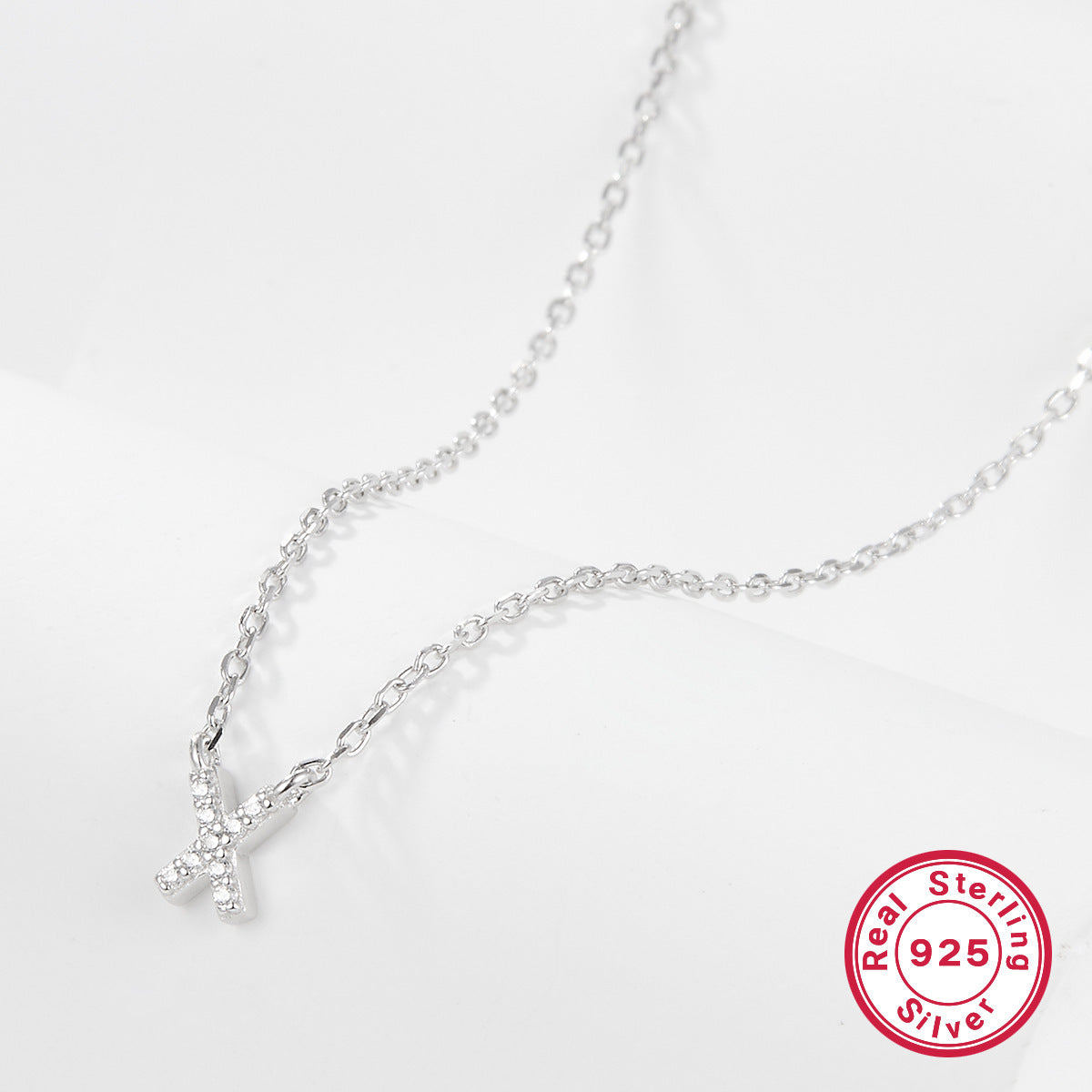 Sterling Silver Letter Necklace