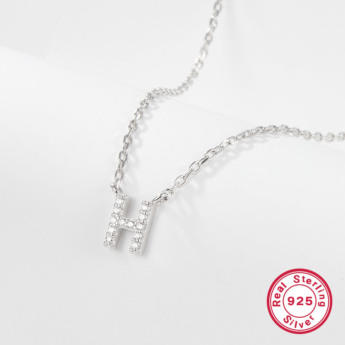 Sterling Silver Letter Necklace