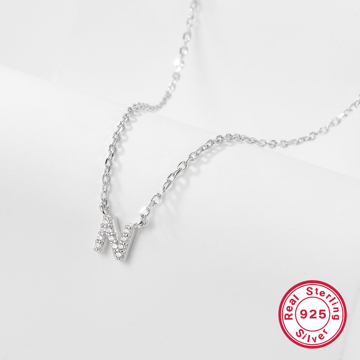 Sterling Silver Letter Necklace