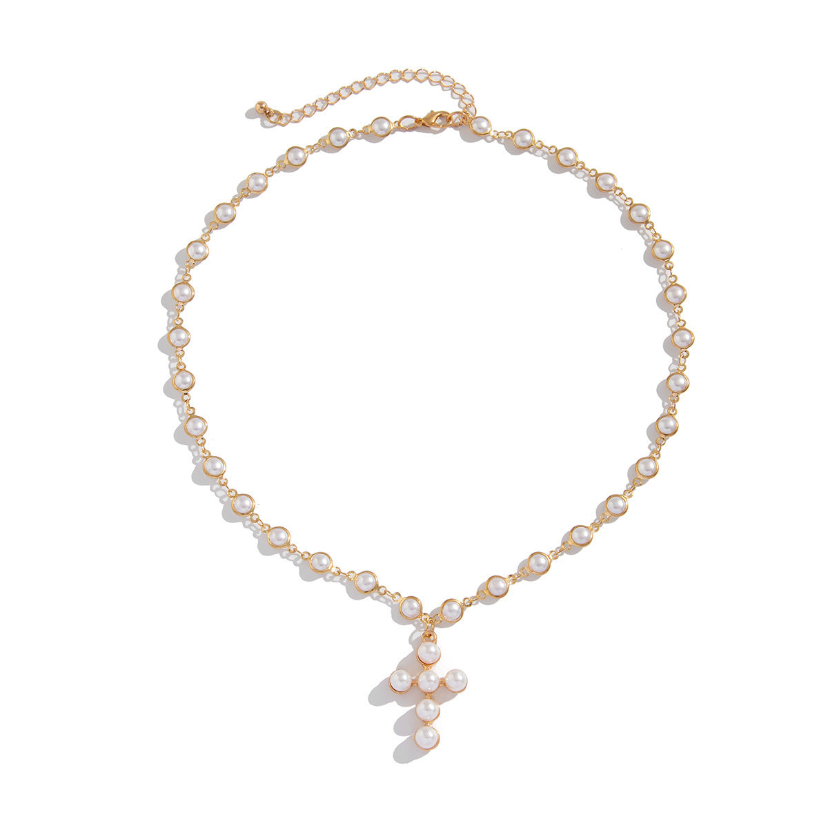 Pearl Cross Necklace