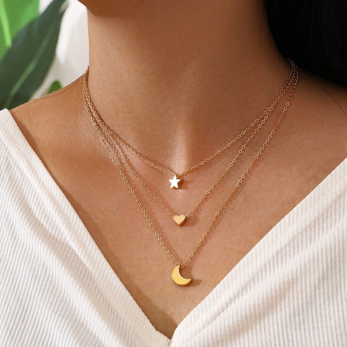 Star Moon Love Necklace