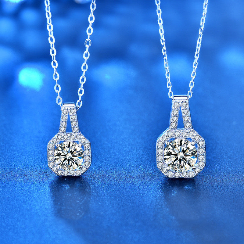 Sterling Silver Moissanite Necklace