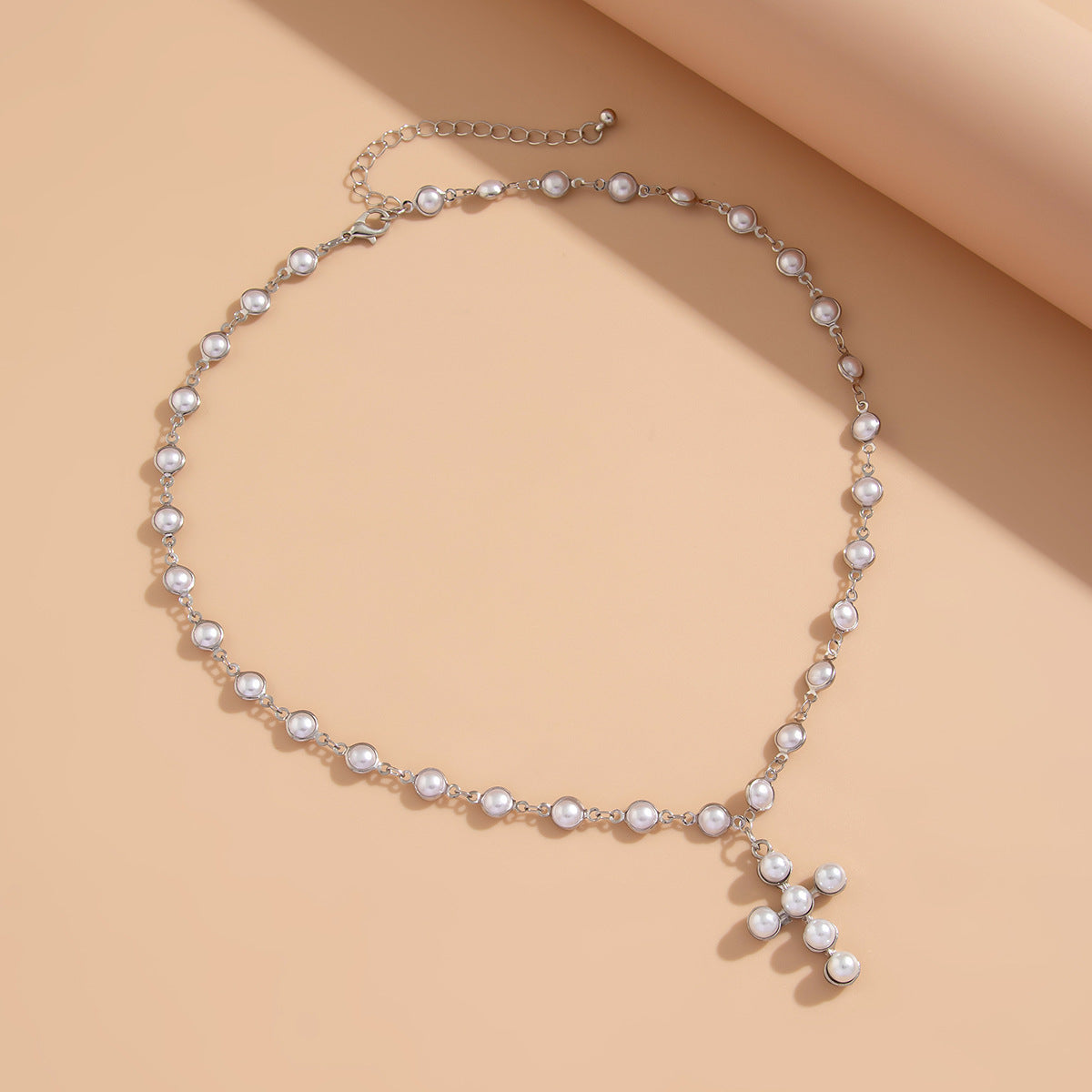 Pearl Cross Necklace