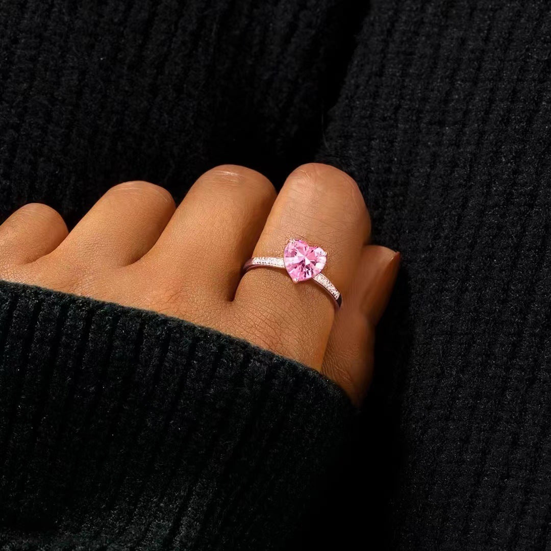 Peach Heart Ring